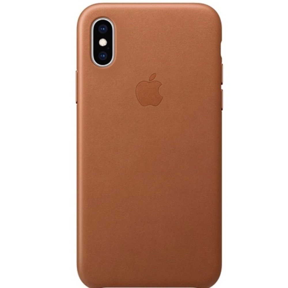 Apple Official Leather Case Saddle Brown for iPhone Xs Max new in box